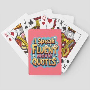 Jeu De Cartes Je Parle Citations De Film Fluent Retro Pop Art