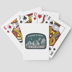 Jeu De Cartes Je préférerais être au-dessus de Treeline