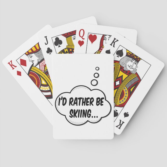 Jeu De Cartes Je Préférerais Skier (dos)