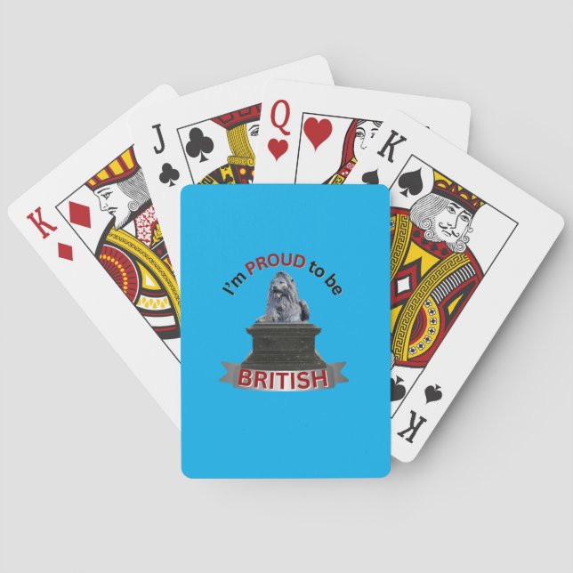 Jeu De Cartes Je suis fier d'être britannique (dos)