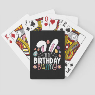 Jeu De Cartes Je suis L'Anniversaire Bunny Famille de Pâques