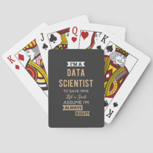 Jeu De Cartes Je suis un scientifique de données, pour gagner du