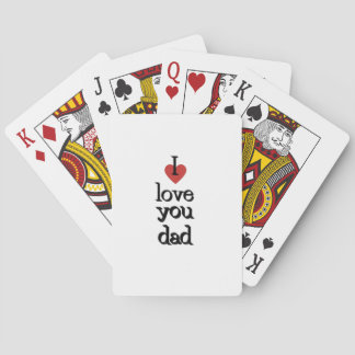Jeu De Cartes Je t'aime papa | Cartes de lecture classiques