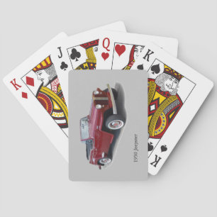 Jeu De Cartes Jeepster 1950 jouant aux cartes