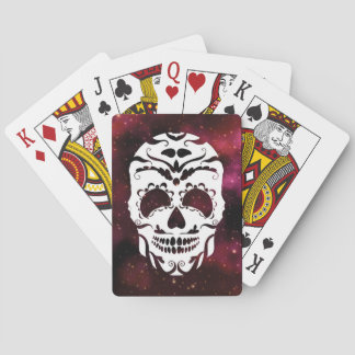 Jeu De Cartes J'embrouille avec Estampe de Crâne Mexicana