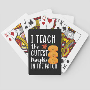 Jeu De Cartes J'enseigne aux plus mignons citrouilles du jardin