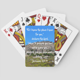 Jeu De Cartes Jeremiah 29:11 MountainView Personnalisable Christ