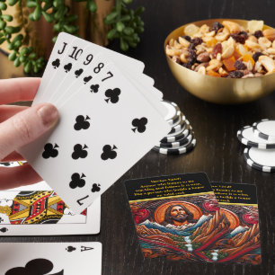 Jeu De Cartes Jésus dans la gloire sur la nature