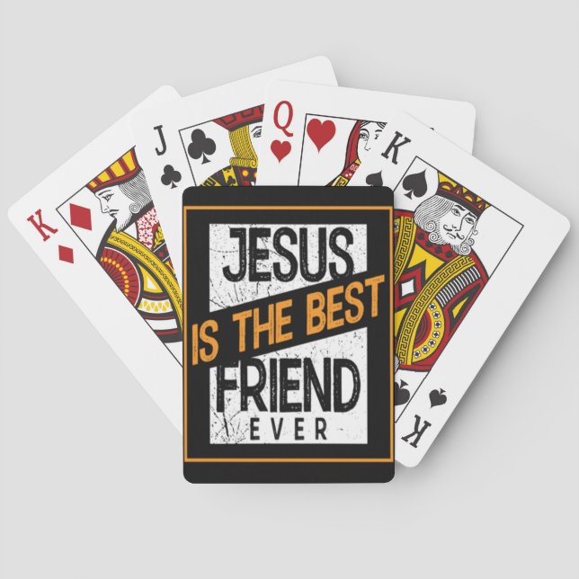 JEU DE CARTES JÉSUS EST LE MEILLEUR AMI JAMAIS (dos)
