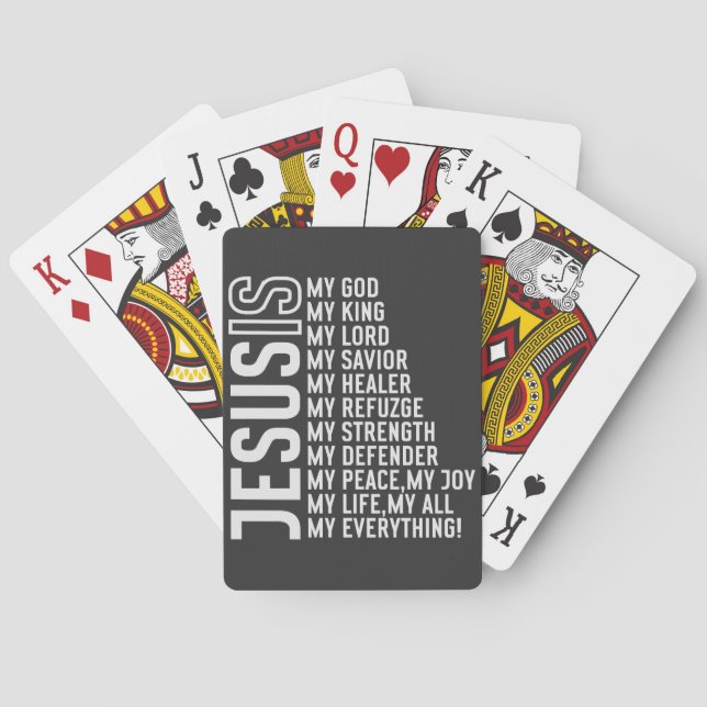 Jeu De Cartes Jésus Est Mon ... Tout (dos)