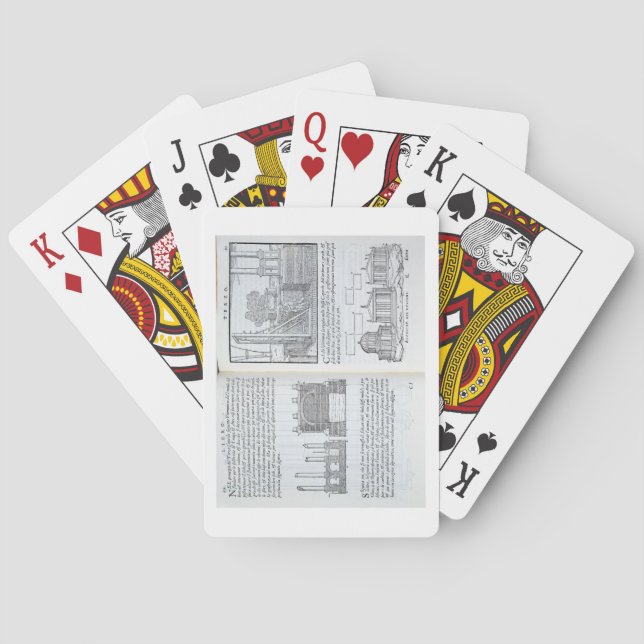 Jeu De Cartes Jetant des fondements, de "Della Architettura", (dos)