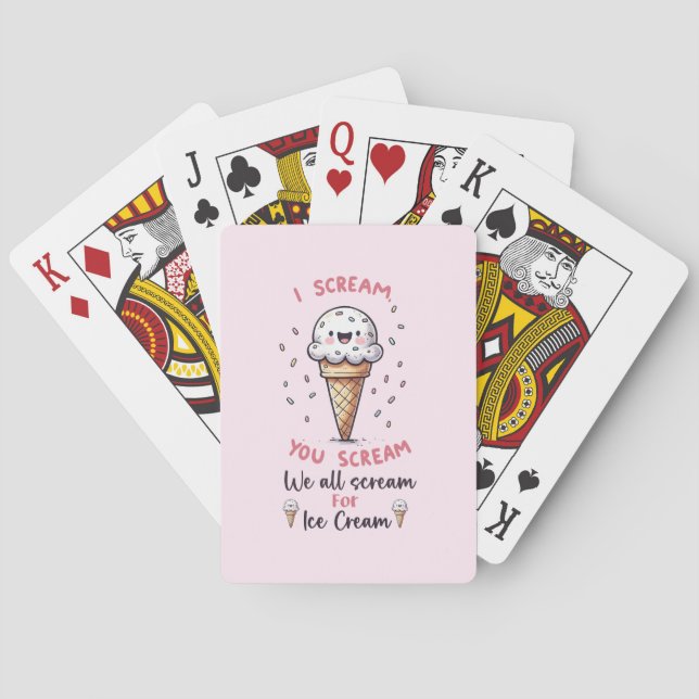 Jeu De Cartes Jeu de crème glacée mignonne (dos)