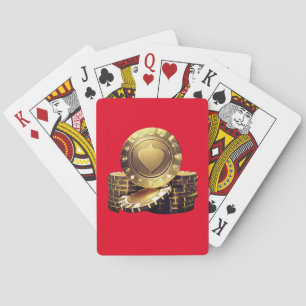 Jeu De Cartes Jeu de jetons Gold Poker Cartes