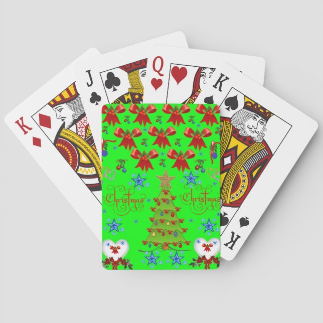 Jeu De Cartes Jeu de Noël Jeu de carte terrasse feu vert (dos)