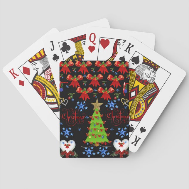 Jeu De Cartes Jeu de Noël noir (dos)