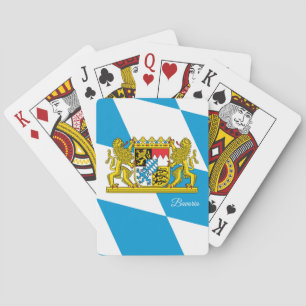 Jeu De Cartes Jeu Drapeau Bavarois, Bavière Jouer Cartes