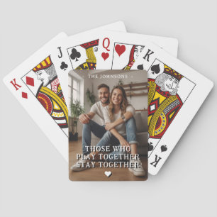 Jeu De Cartes Jeu personnalisé Couple Romantique Photo personnal