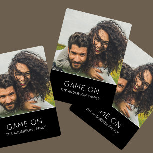 Jeu De Cartes Jeu Sur La Famille Photo Moderne Élégant
