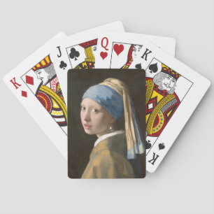 Jeu De Cartes Jeune fille au collier de perles - Johannes Vermee