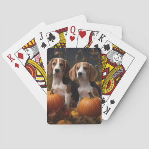 Jeu De Cartes Jeune Renard américain d'automne délicieux