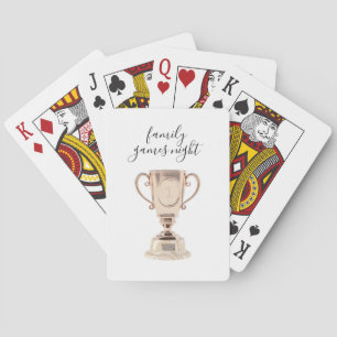 Jeu De Cartes Jeux de famille Numéro de nuit Un trophée