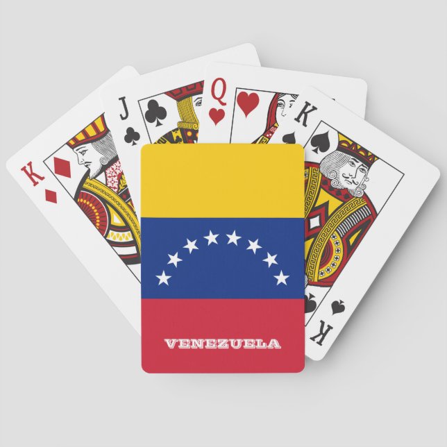 Jeu De Cartes Jeux Drapeaux Vénézuéliens, Vénézuéla Jouer aux Ca (dos)