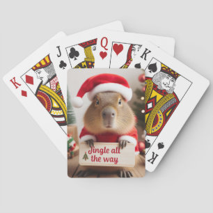 Jeu De Cartes Jingle Tout Le Chemin Noël Capybara Jouer Carte