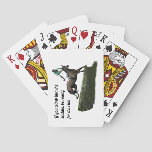 Jeu De Cartes Jockey Cheval En Vert Cartes De Jeu (dos)