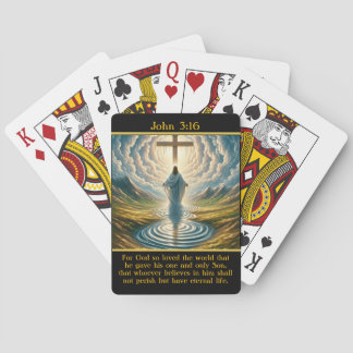 Jeu De Cartes John 3:16 Glorieux Cross Sea Vision