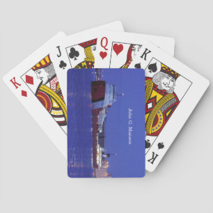 Jeu De Cartes John G. Munson jouant aux cartes