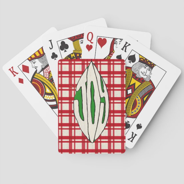 Jeu De Cartes Joie de l'ornement de vacances (dos)