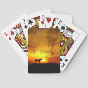 Jeu De Cartes Joli Cheval Jouer Des Cartes