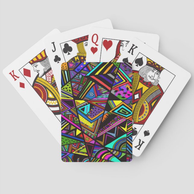 Jeu De Cartes Joli design cachemire coloré vintage (dos)