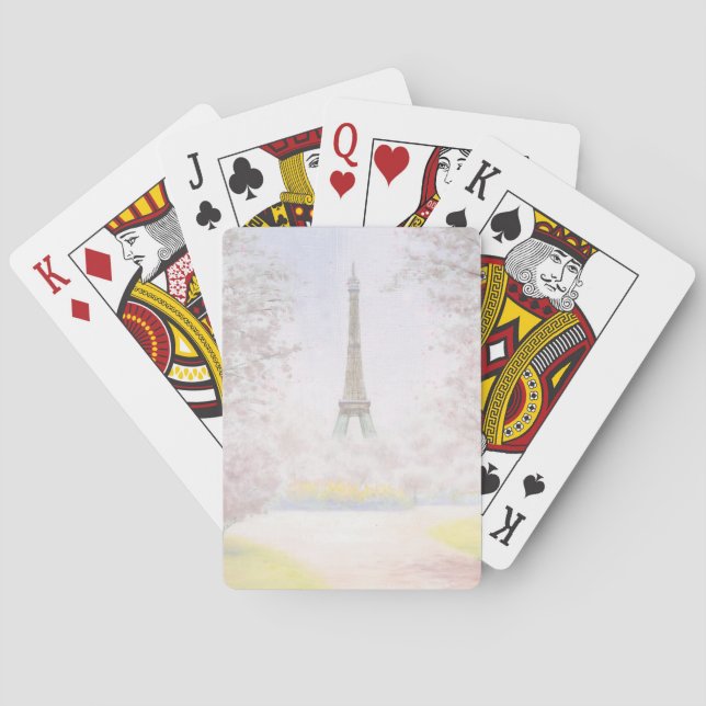 Jeu De Cartes Joli Paris À Pastels (dos)