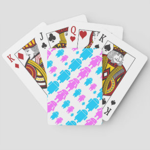 Jeu De Cartes Joli robot motif de famille