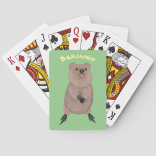 Jeu De Cartes Joli sourire mignon dessin animé quokka