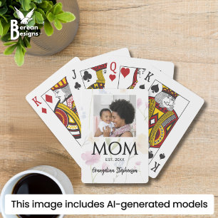 Jeu De Cartes Jolie fleur sauvage Nouvelle maman établie