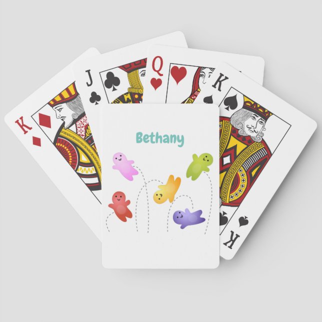 Jeu De Cartes Jolie gelée bébés bonbons bonbons dessin animé (dos)