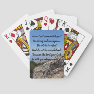 Jeu De Cartes Joshua 1:9 chrétien