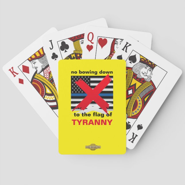 Jeu De Cartes jouer aux cartes "AUCUNE BAISSE EN DESSOUS..." (dos)
