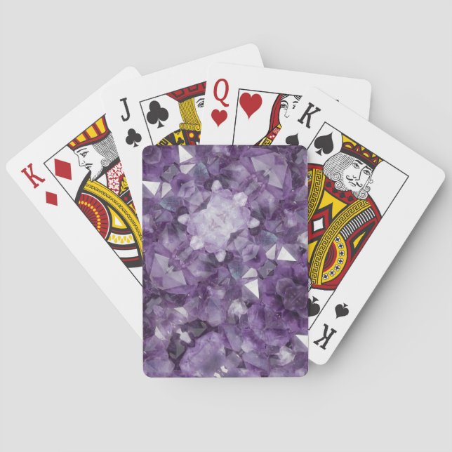 Jeu De Cartes Jouer aux cartes Cristaux d'Améthyste (dos)