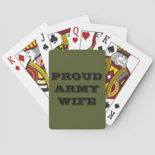 Jeu De Cartes Jouer aux cartes Fière épouse de l'armée