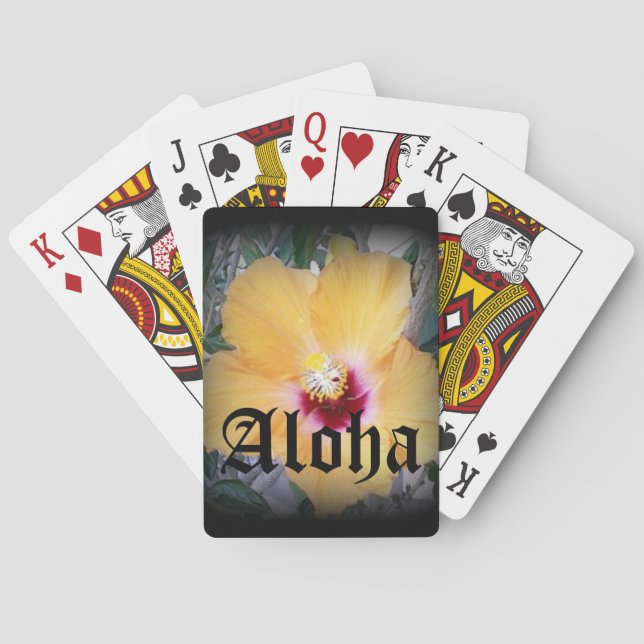 Jeu De Cartes Jouer aux cartes thème hawaïen (dos)