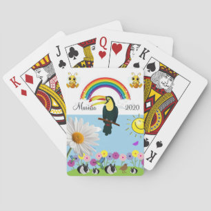 Jeu De Cartes Jouer Carte Deck Bumblebee Parrot Rabbit Soleil
