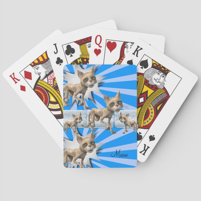 Jeu De Cartes Jouer Carte Deck Chat Kitten Meow (dos)