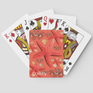 Jeu De Cartes Jouer Carte Deck Crabby Crabby Starfish
