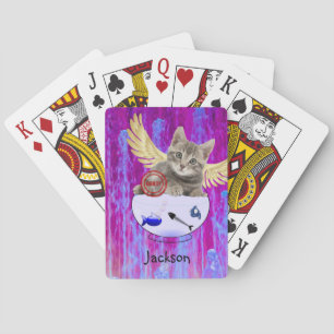 Jeu De Cartes Jouer Carte Deck Kitten Poisson Bones Coupable