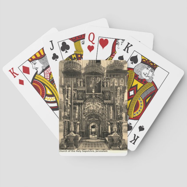 Jeu De Cartes Jouer Carte Deck Thème Terre Sainte (dos)
