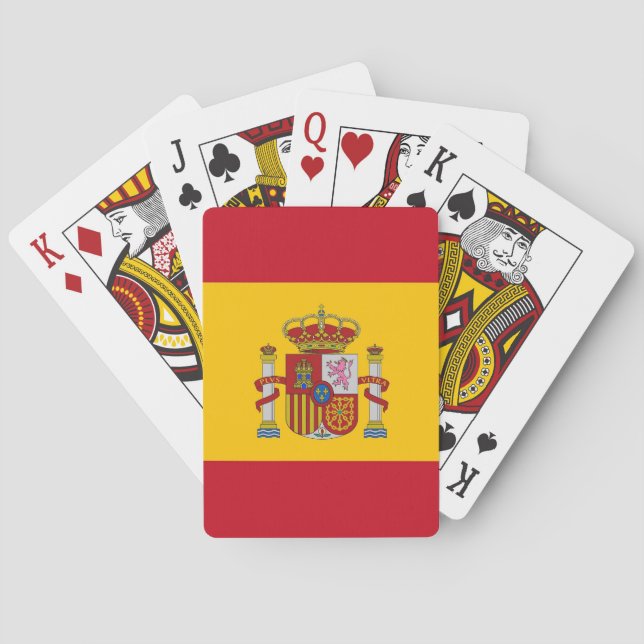 Jeu De Cartes Jouer des cartes avec le drapeau d'Espagne (dos)