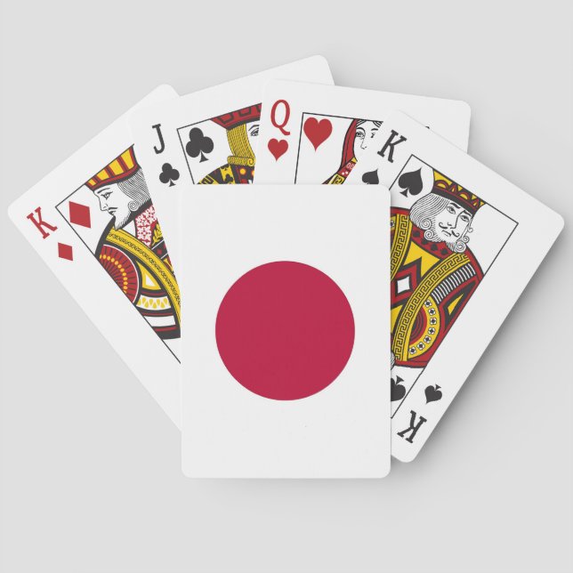 Jeu De Cartes Jouer des cartes avec le drapeau du Japon (dos)